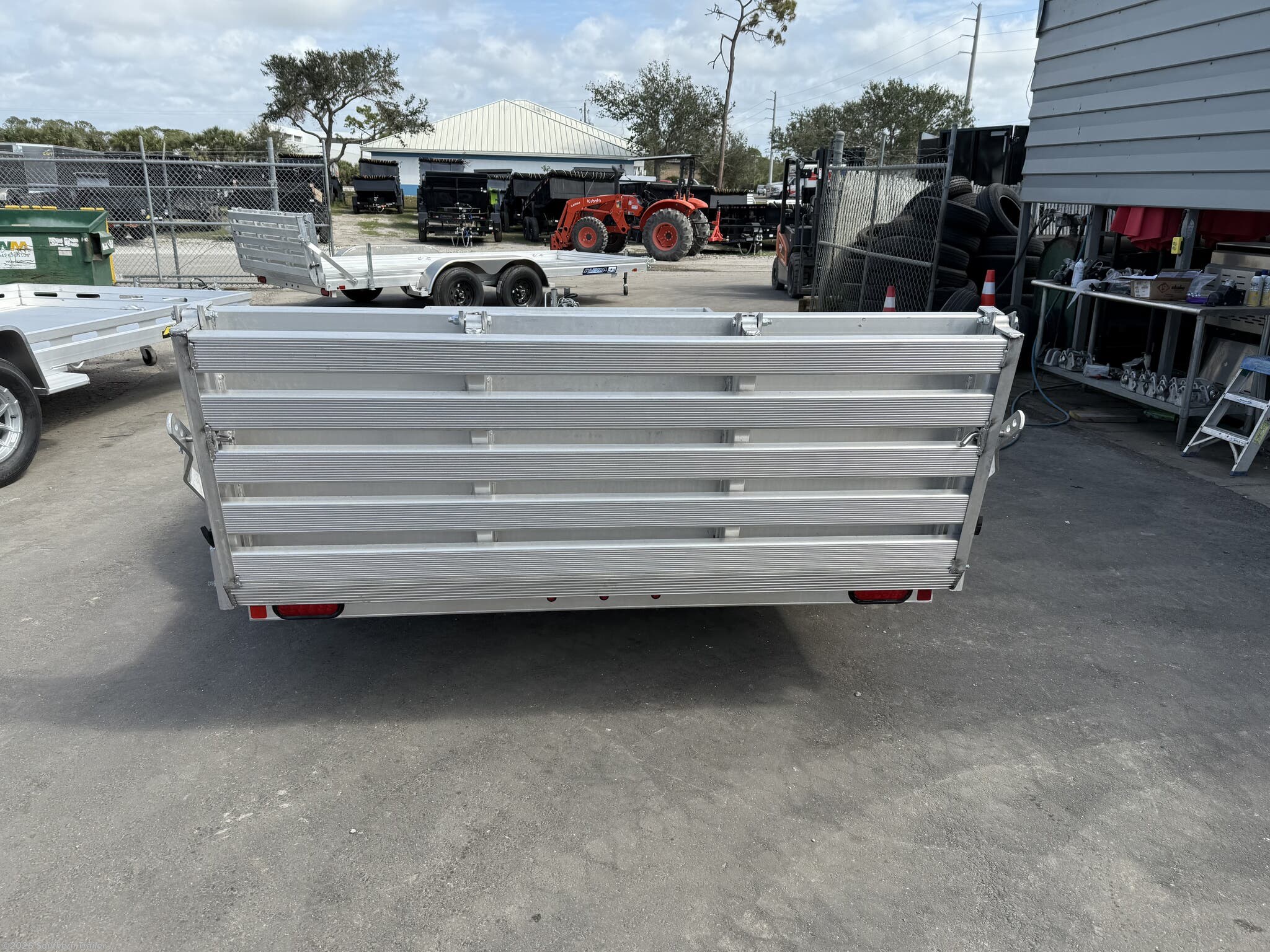 New 2026 Aluma 7814ESA-TA 14' Tandem Axle Utility Trailer 7K GVWR available in Englewood, Florida