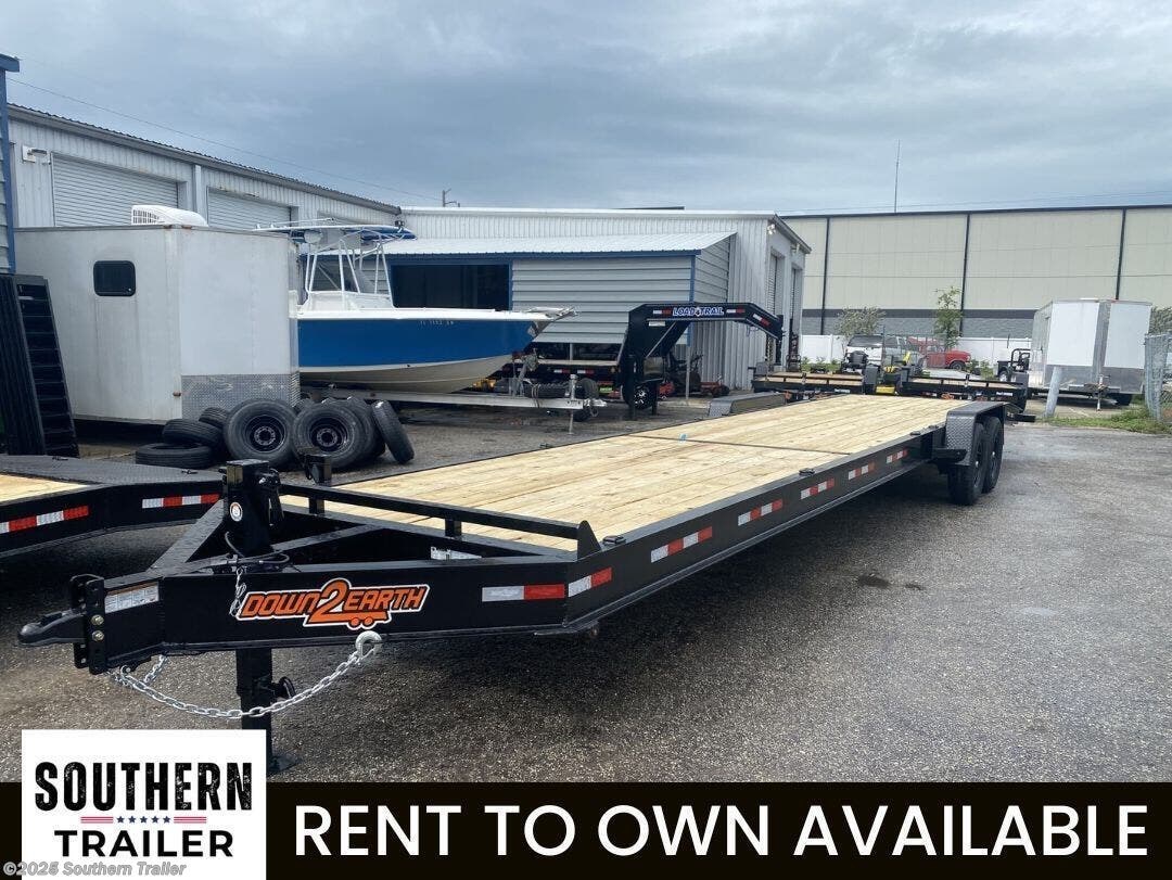 2026 Down 2 Earth 82X36 Wood Two Car Hauler Trailer 14K GVWR