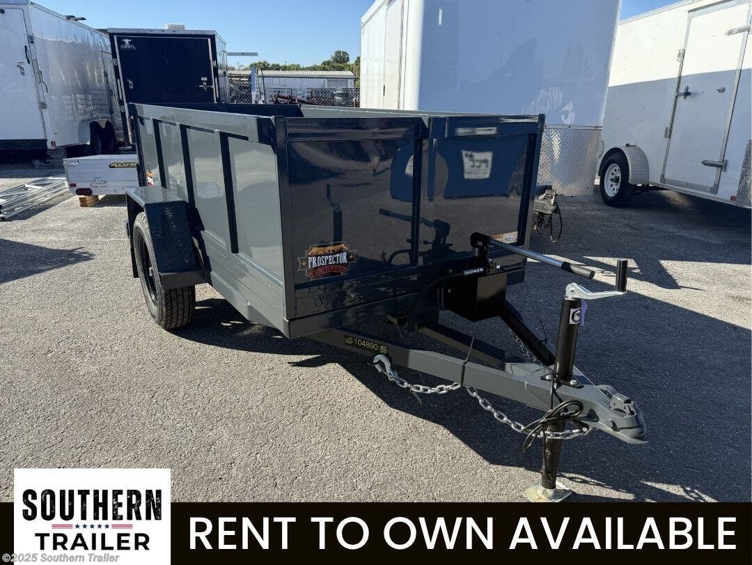 2025 Prospector Trailers 4X8 Single Axle Dump Trailer 2990 GVWR
