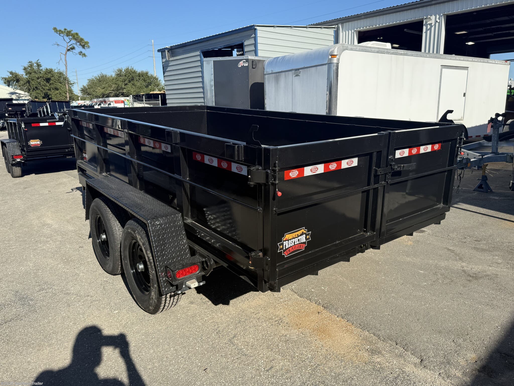 New 2025 Prospector Trailers 6X12X2 Tandem Axle Dump Trailer 9990 GVWR available in Englewood, Florida