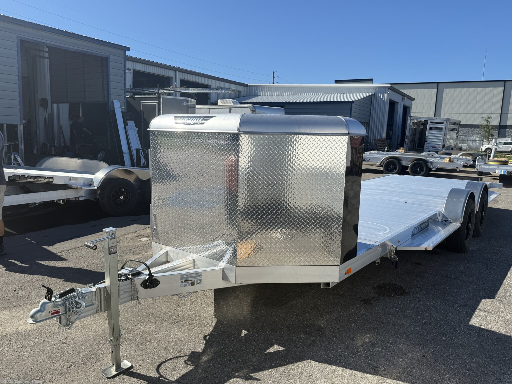 New 2026 Aluma 8220H-XL-TILT 20&apos; Aluminum Tilt Trailer 9990 GVWR available in Englewood, Florida