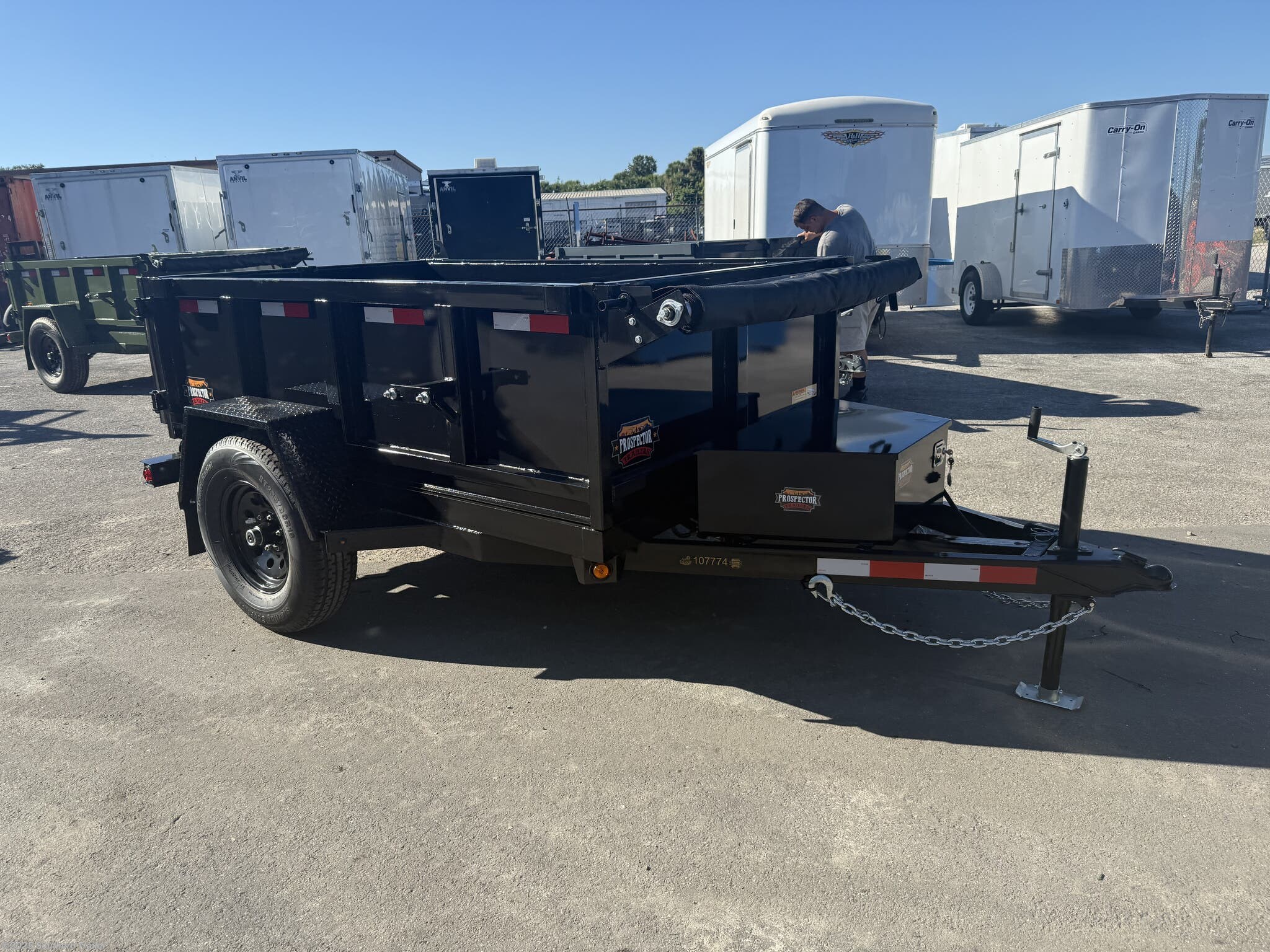 2026 Prospector Trailers 5X8 Single Axle Light Duty Dump Trailer - New Dump Trailer for sale by Southern Trailer in Englewood, Florida