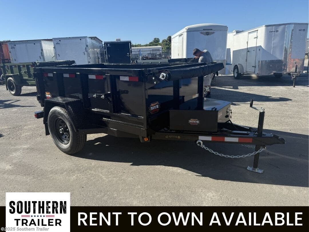 2026 Prospector Trailers 5X8 Single Axle Light Duty Dump Trailer