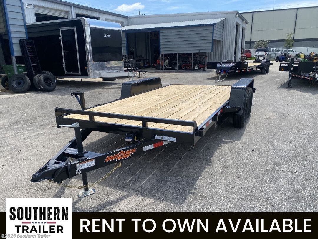 2026 Down 2 Earth 82X16 Car Hauler Trailer 7000 LB GVWR