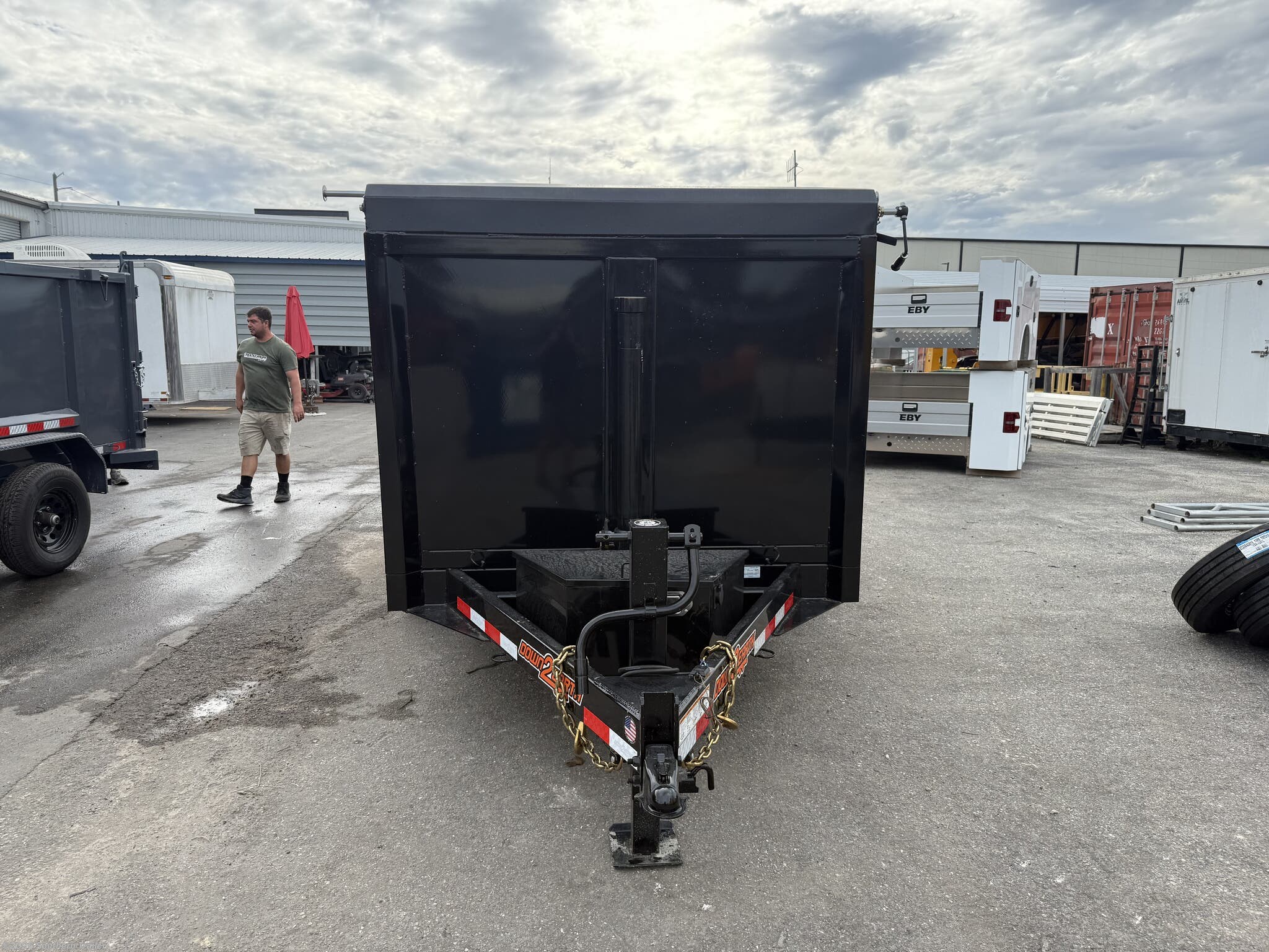 2026 6X12X4 Tall Sided Telescopic Dump Trailer 9.9K GVW by Down 2 Earth from Southern Trailer in Englewood, Florida