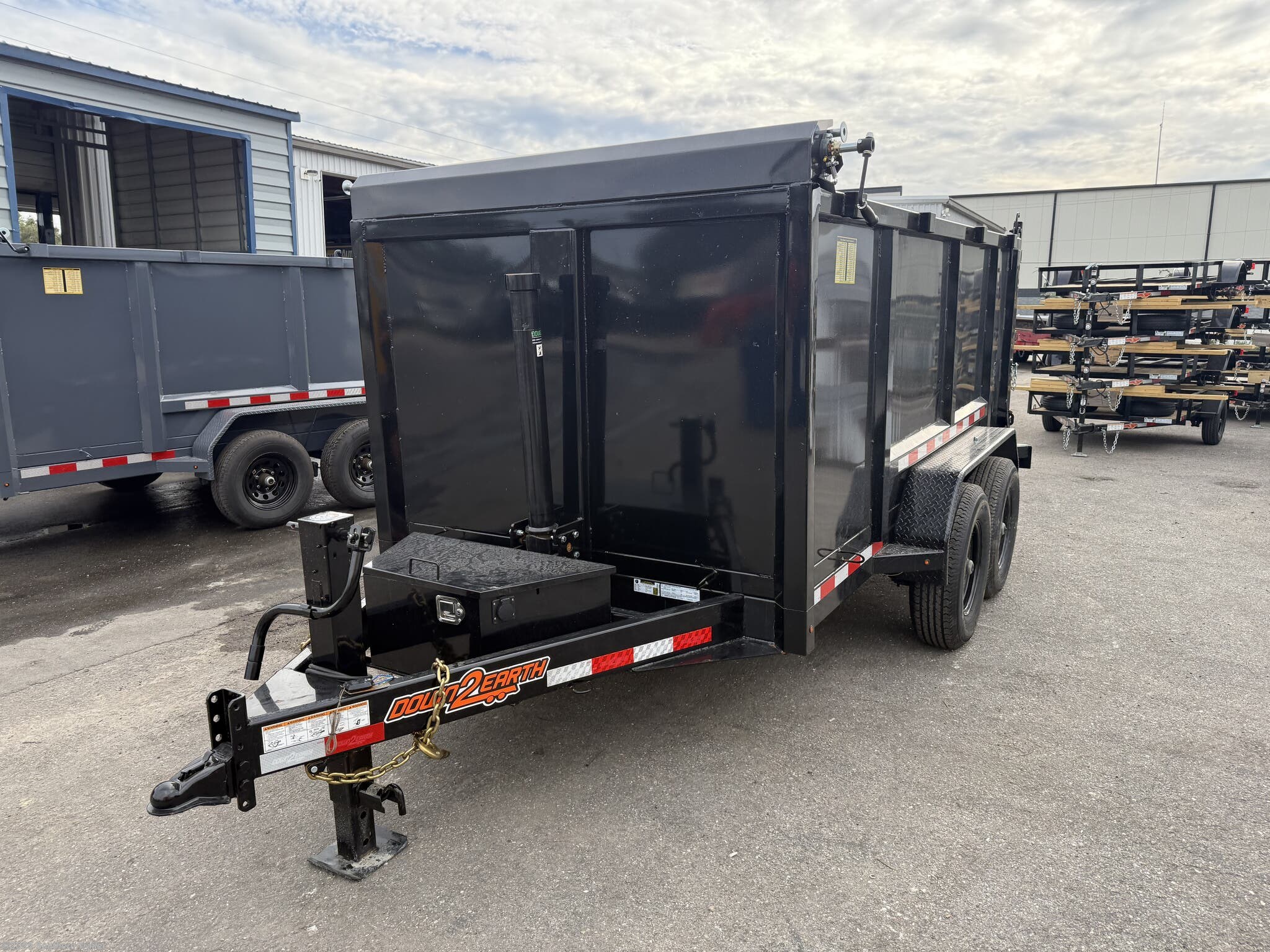 2026 Down 2 Earth 6X12X4 Tall Sided Telescopic Dump Trailer 9.9K GVW