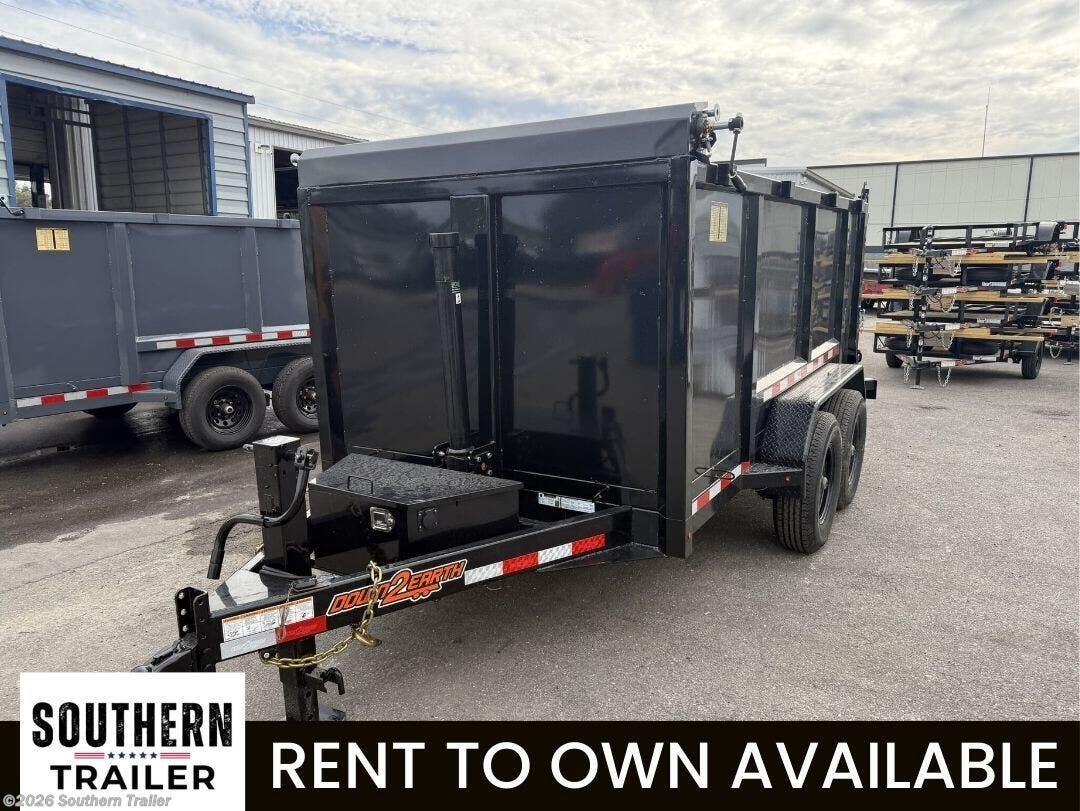 2026 Down 2 Earth 6X12X4 Tall Sided Telescopic Dump Trailer 9.9K GVW