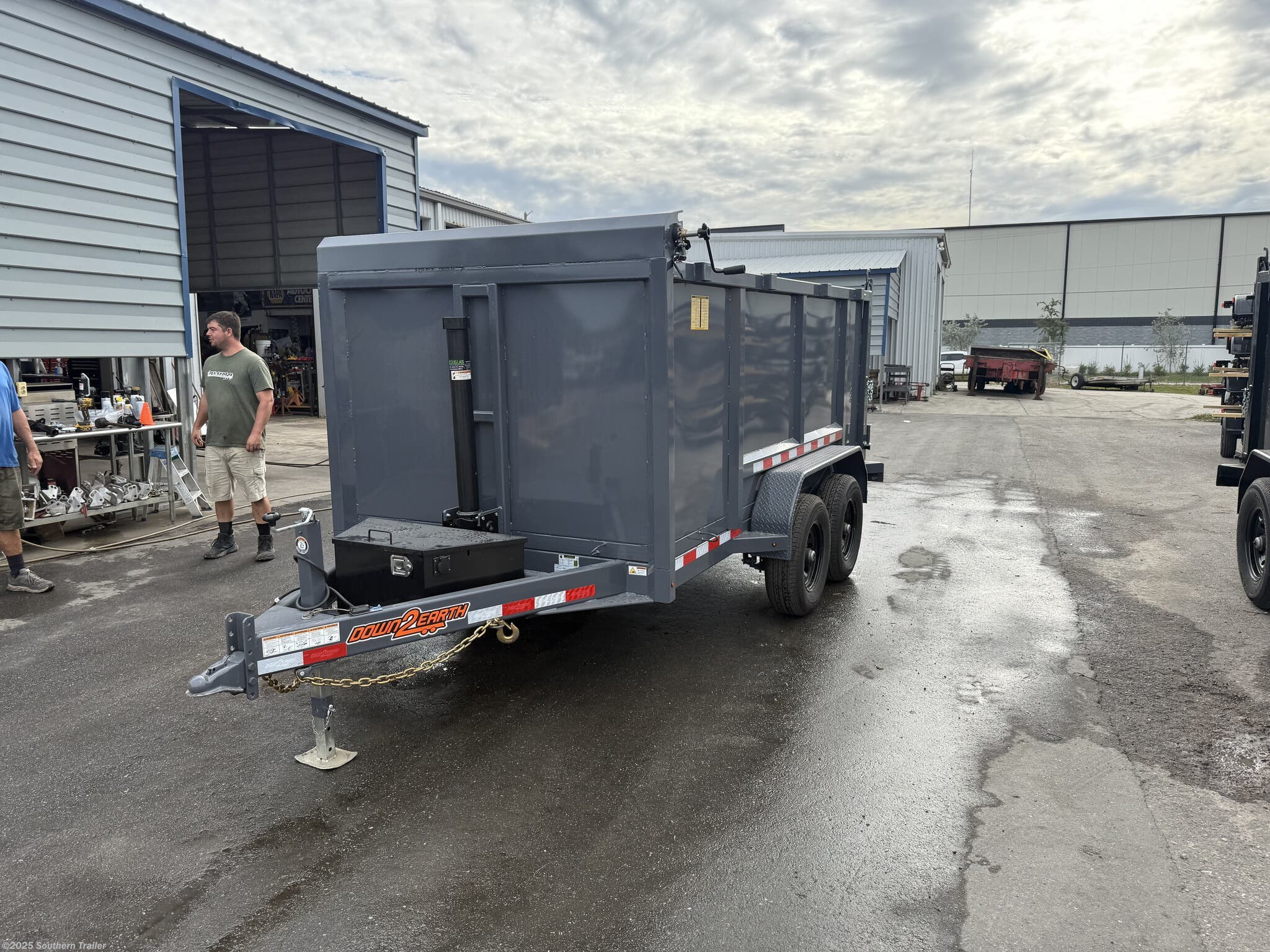 2026 Down 2 Earth 6X12X4 Tall Sided Telescopic Dump Trailer 14K GVW