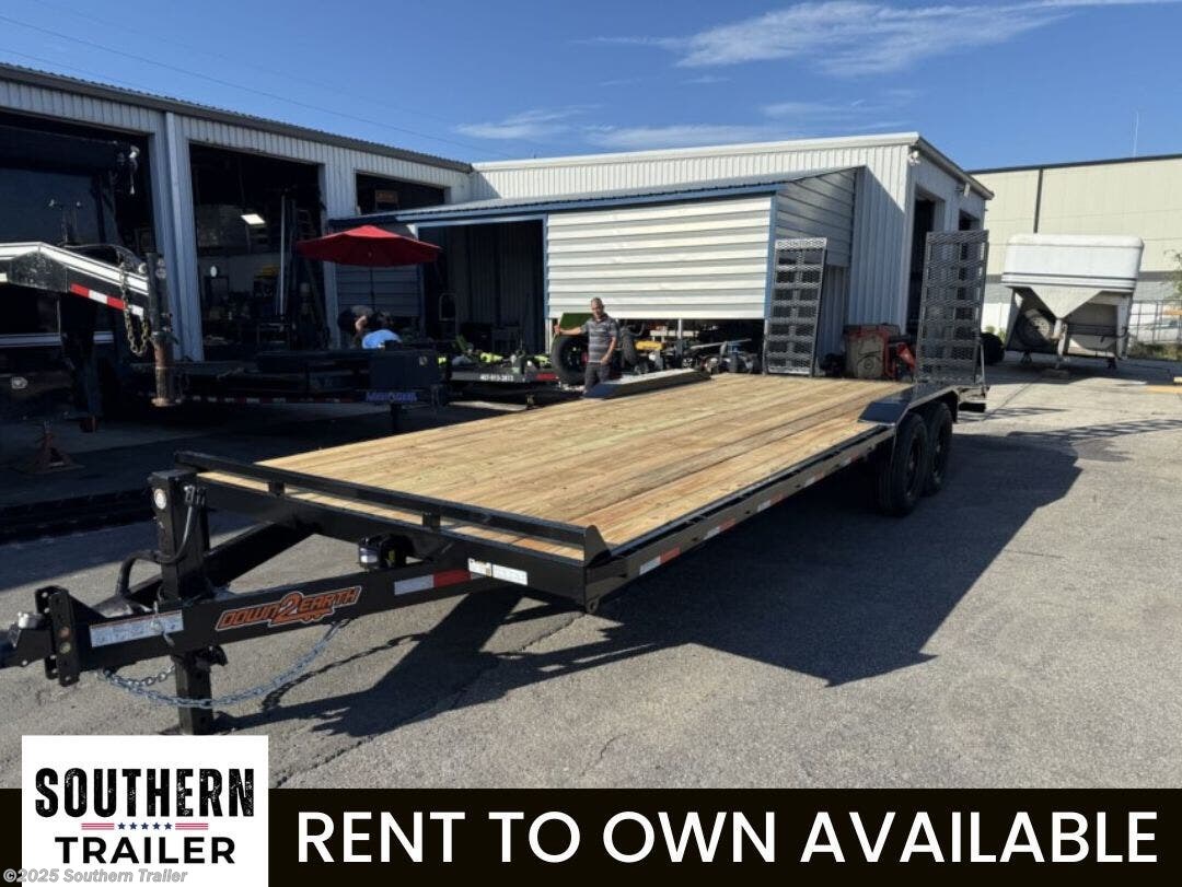 2026 Down 2 Earth 102X24 Drive Over Fender Equipment Trailer 14K GVW