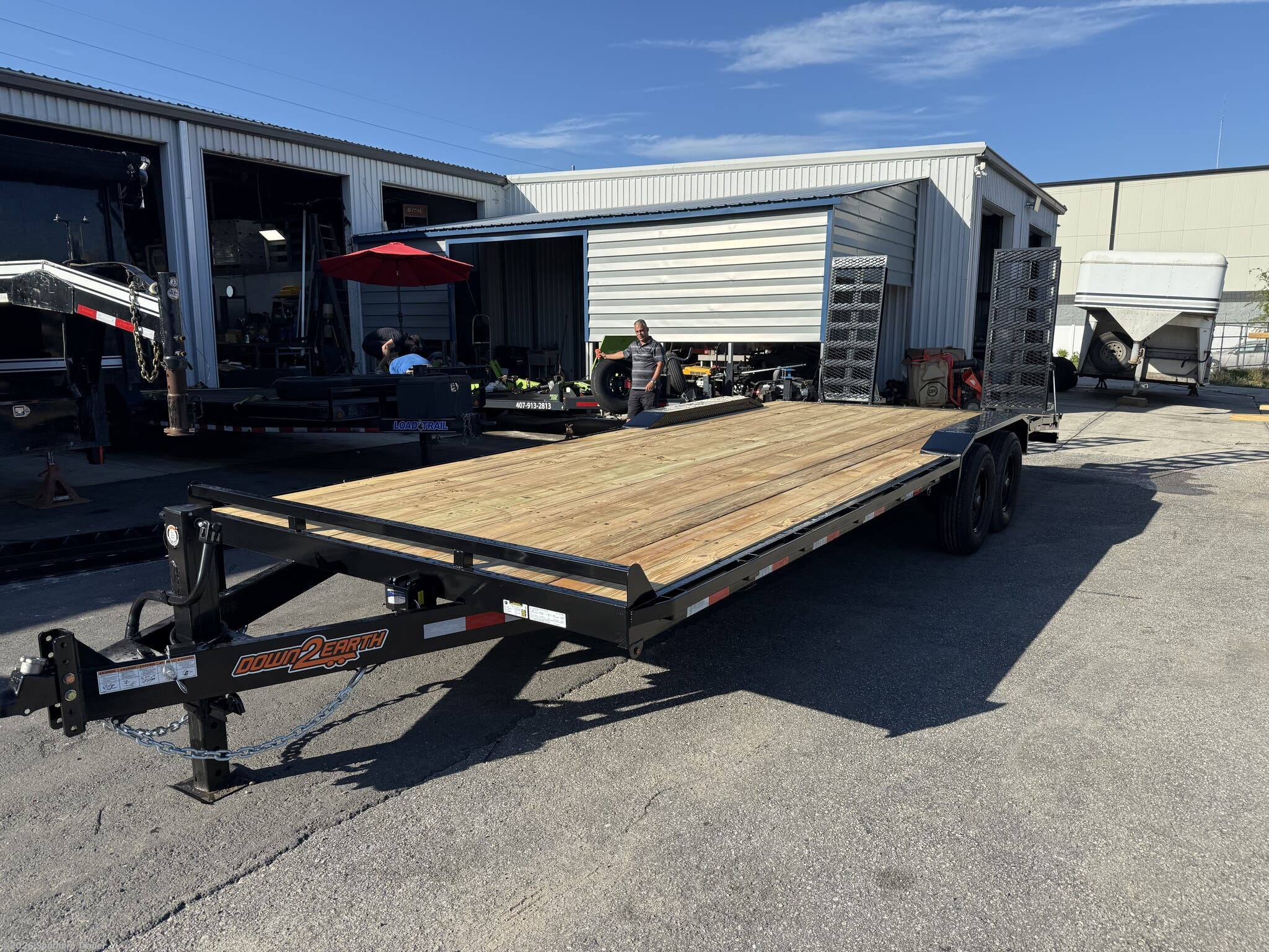2026 Down 2 Earth 102X24 Drive Over Fender Equipment Trailer 14K GVW - New Equipment Trailer for sale by Southern Trailer in Englewood, Florida