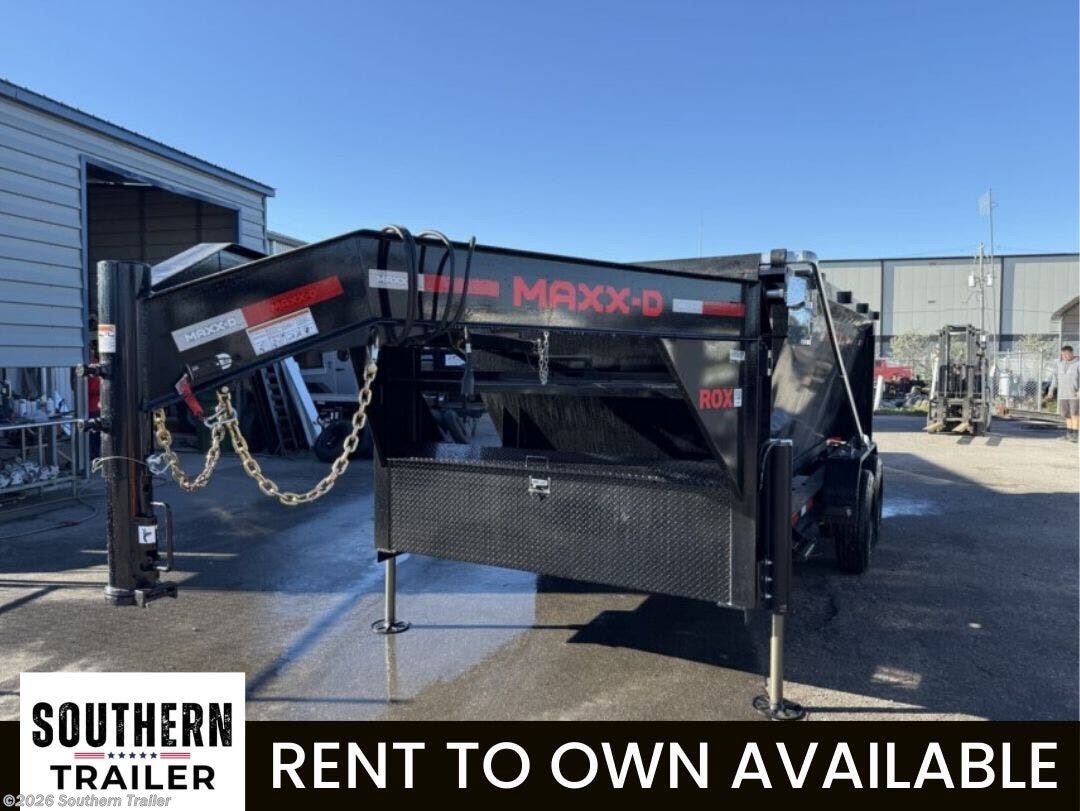 2026 MAXX-D 83X14 Gooseneck Roll Off Dump Trailer 18K GVWR