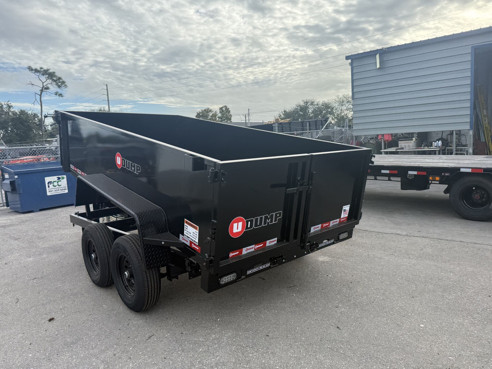 New 2026 U-Dump 6X12 Dump Trailer 9990 GVWR 31" Sides available in Englewood, Florida