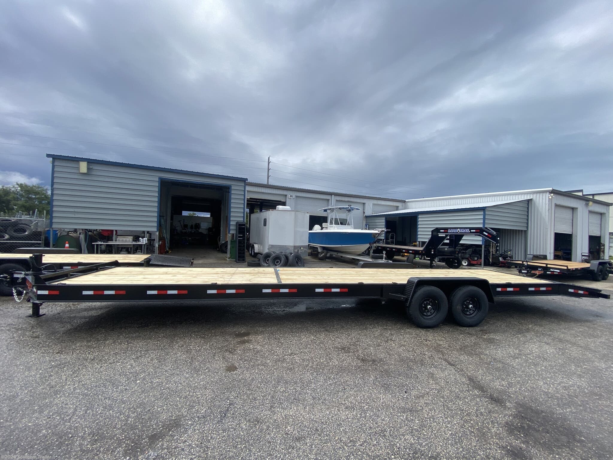 New 2026 Down 2 Earth 82X36 Wood Two Car Hauler Trailer 14K GVWR available in Englewood, Florida
