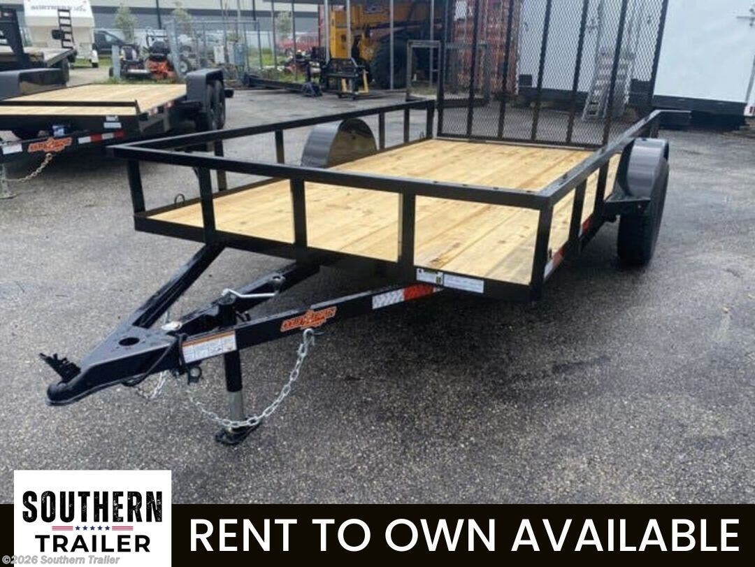 2026 Down 2 Earth 76X12 Tube Top ATV UTV Utility Trailer 2990 GVWR