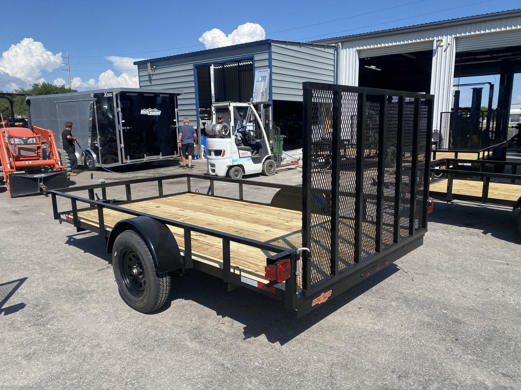 New 2026 Down 2 Earth 76X12 Angle Utility Trailer 2990 GVWR available in Englewood, Florida