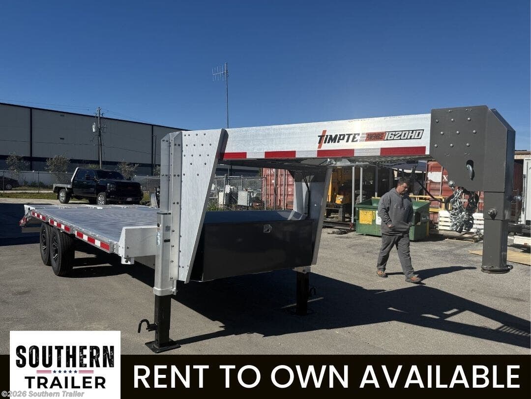 2026 Timpte 20' Gooseneck Aluminum Deckover Trailer 16K GVWR