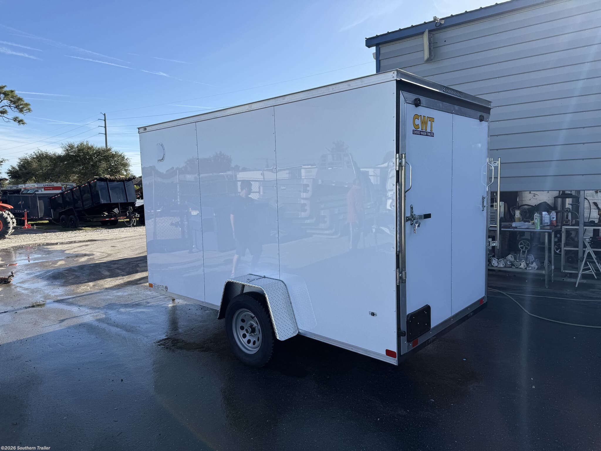 New 2026 Covered Wagon 6X12 Single Axle Enclosed Cargo Trailer 2990 GVWR available in Englewood, Florida