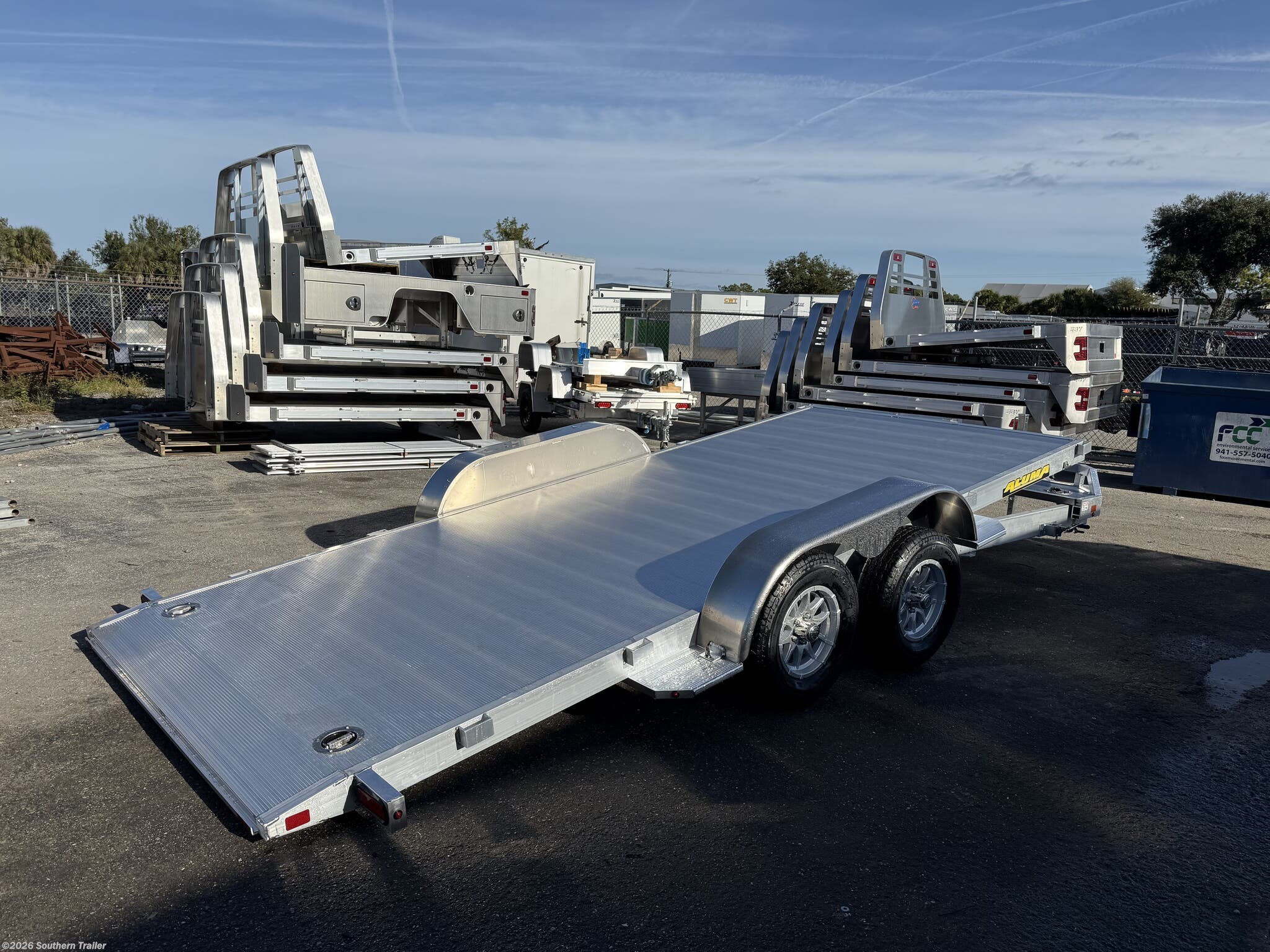 2027 Aluma 8216 Tilt 16' Aluminum Tilt Car Hauler Trailer - New Car Hauler Trailer for sale by Southern Trailer in Englewood, Florida