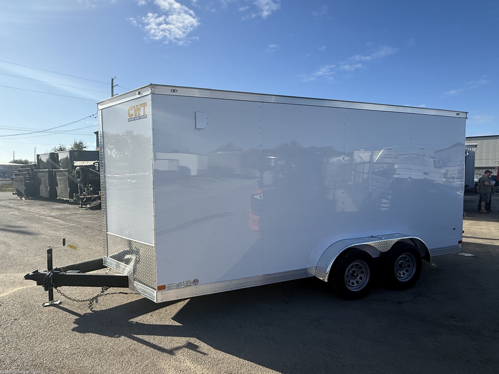 New 2026 Covered Wagon 7X16 Extra Tall Enclosed Cargo Trailer 9990 GVWR available in Englewood, Florida