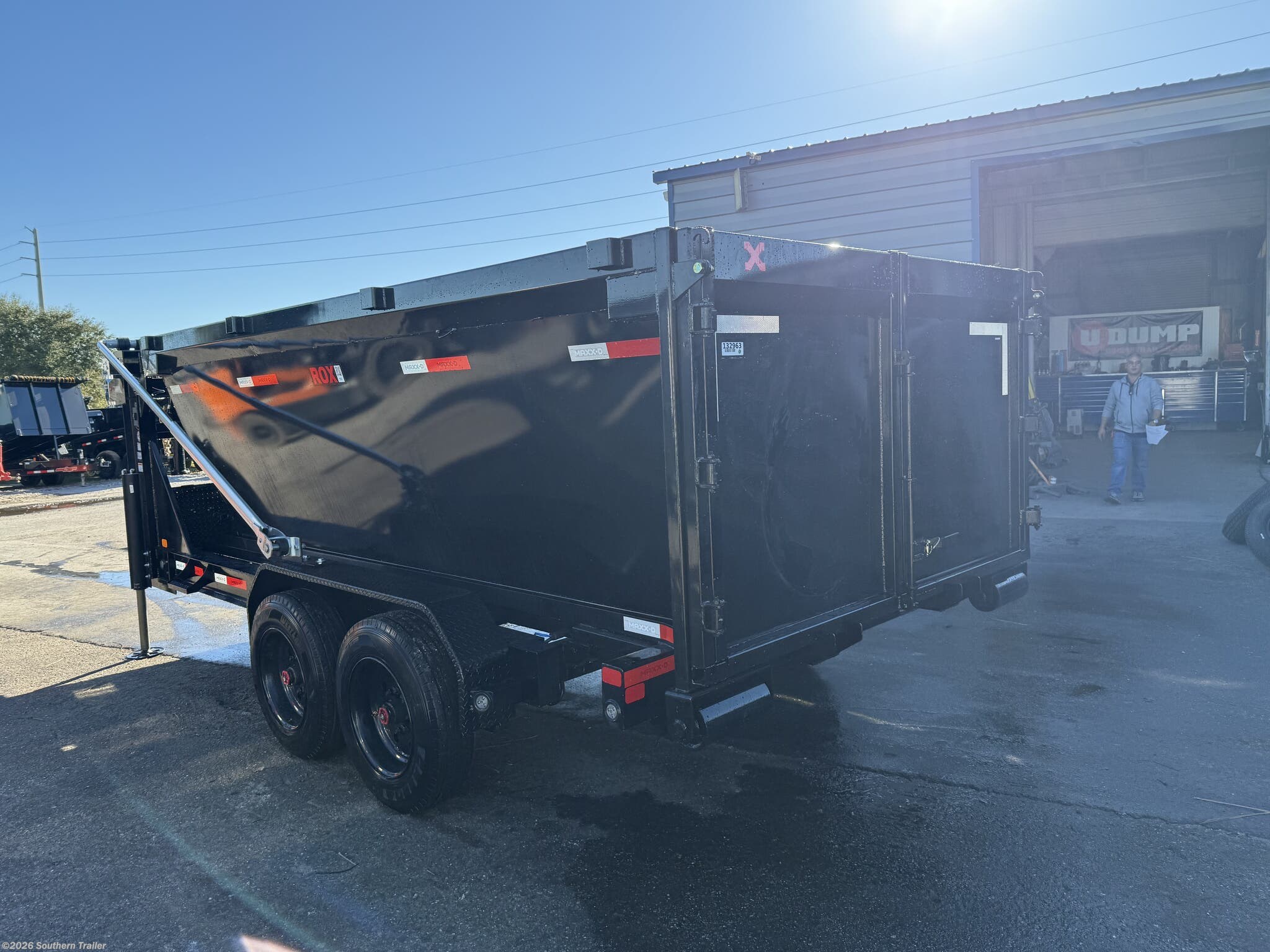New 2026 MAXX-D 83X14 Gooseneck Roll Off Dump Trailer 18K GVWR available in Englewood, Florida