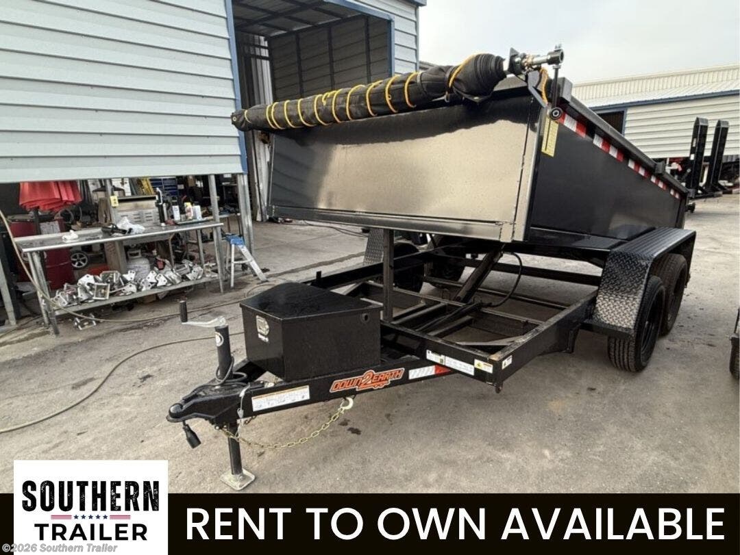 2026 Down 2 Earth 6X12 E Series Dump W/Tarp 7K GVWR