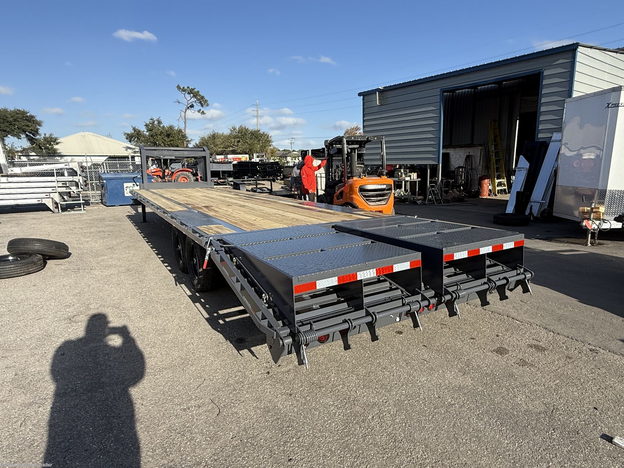 New 2026 Down 2 Earth 102X30 Gooseneck Flatbed Trailer 15.5K GVWR available in Englewood, Florida