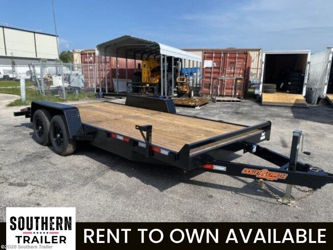 2026 Down 2 Earth 82X18 HD Flatbed Car Hauler Trailer 9990 LB GVWR