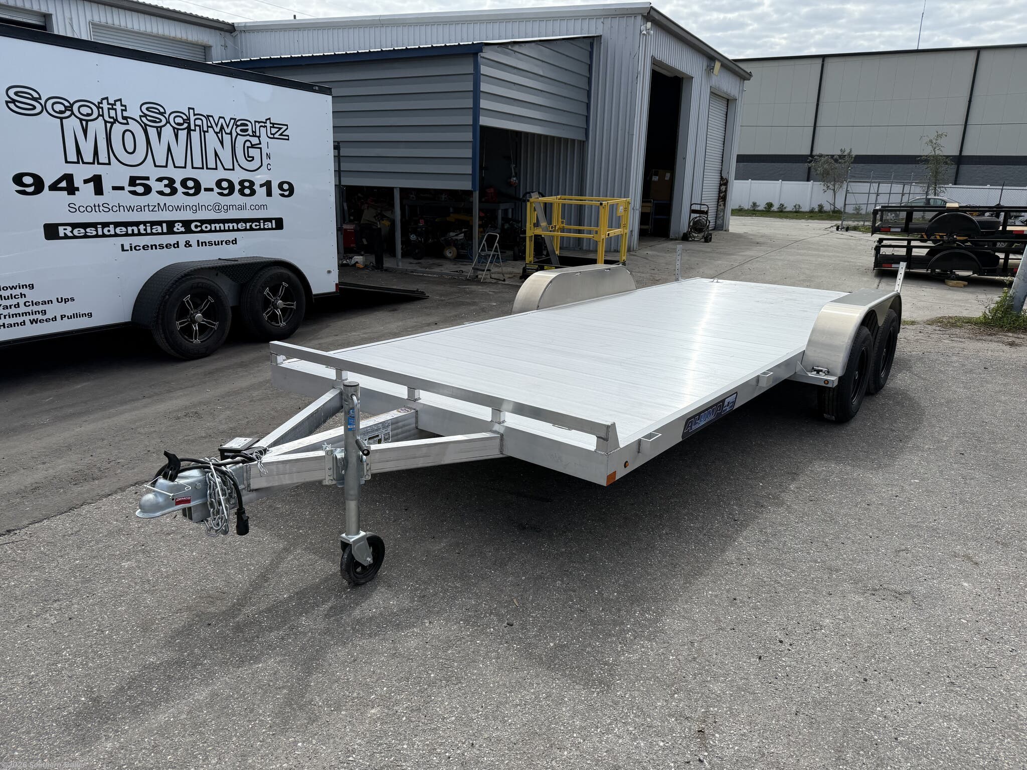 2027 Aluma 8218 ESA Series 18' Aluminum Car Hauler 7K GVWR - New Car Hauler Trailer for sale by Southern Trailer in Englewood, Florida
