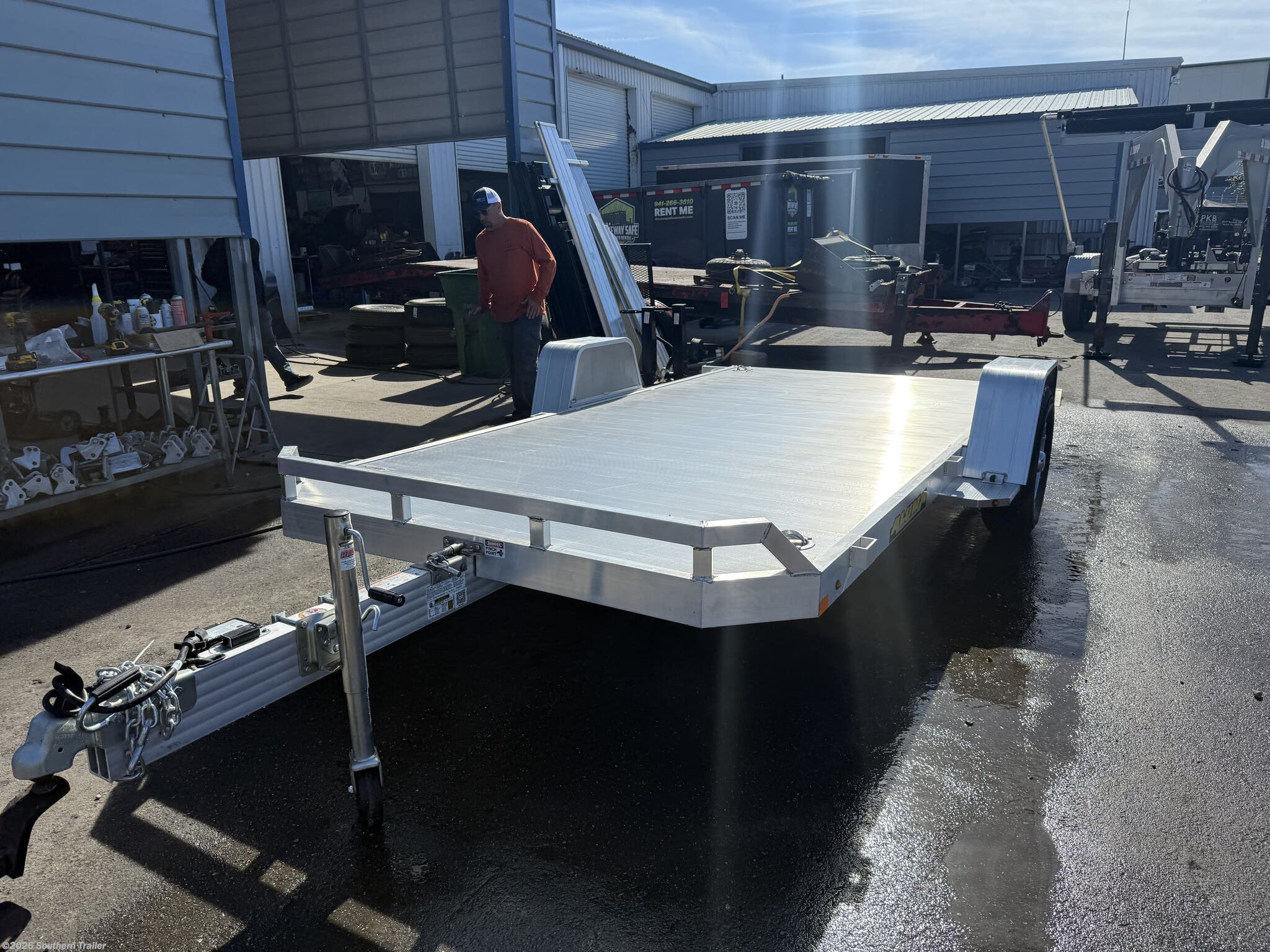 2027 8214H-TILT-S 14' HD Aluminum Tilt Trailer 5.2K GVWR by Aluma from Southern Trailer in Englewood, Florida