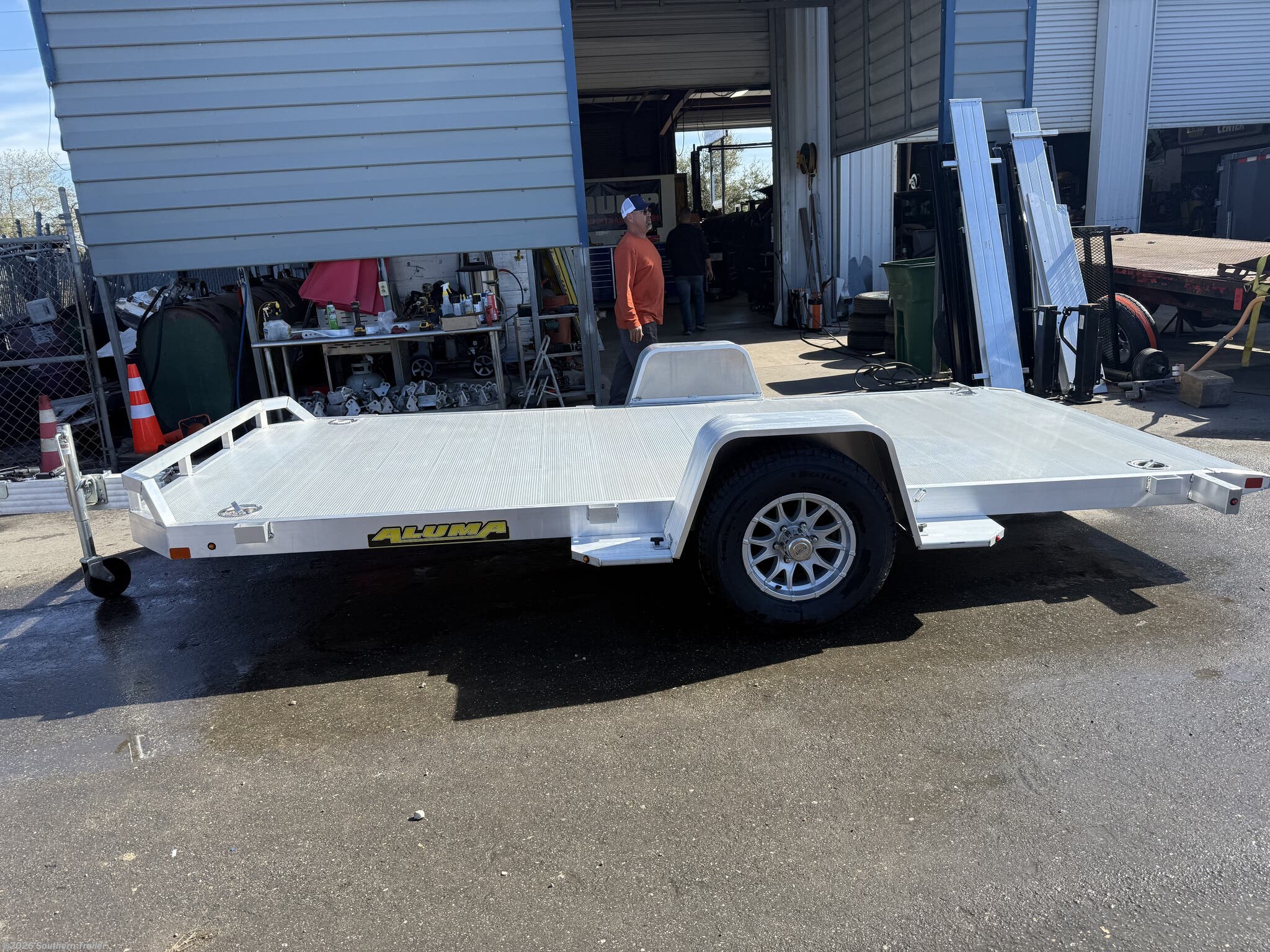 2027 Aluma 8214H-TILT-S 14' HD Aluminum Tilt Trailer 5.2K GVWR - New Utility Trailer for sale by Southern Trailer in Englewood, Florida
