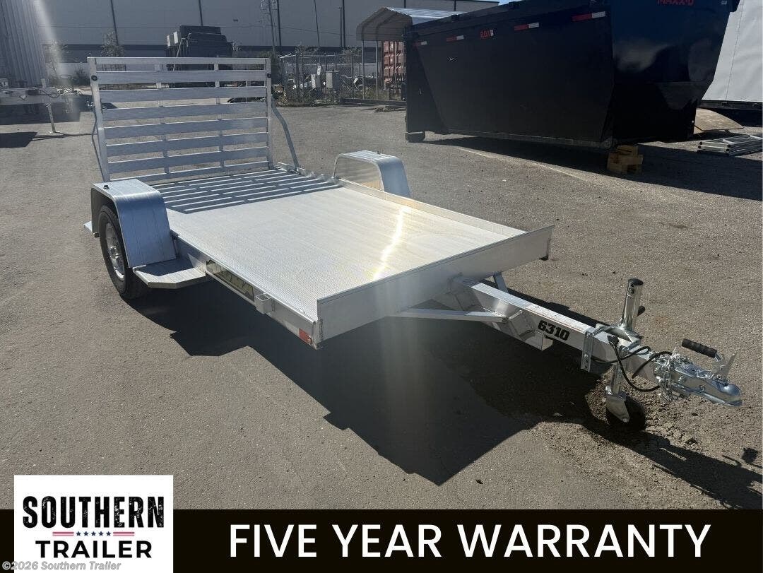2027 Aluma 6310S-TG 10' Single Axle Aluminum Utility Trailer 2K GVWR