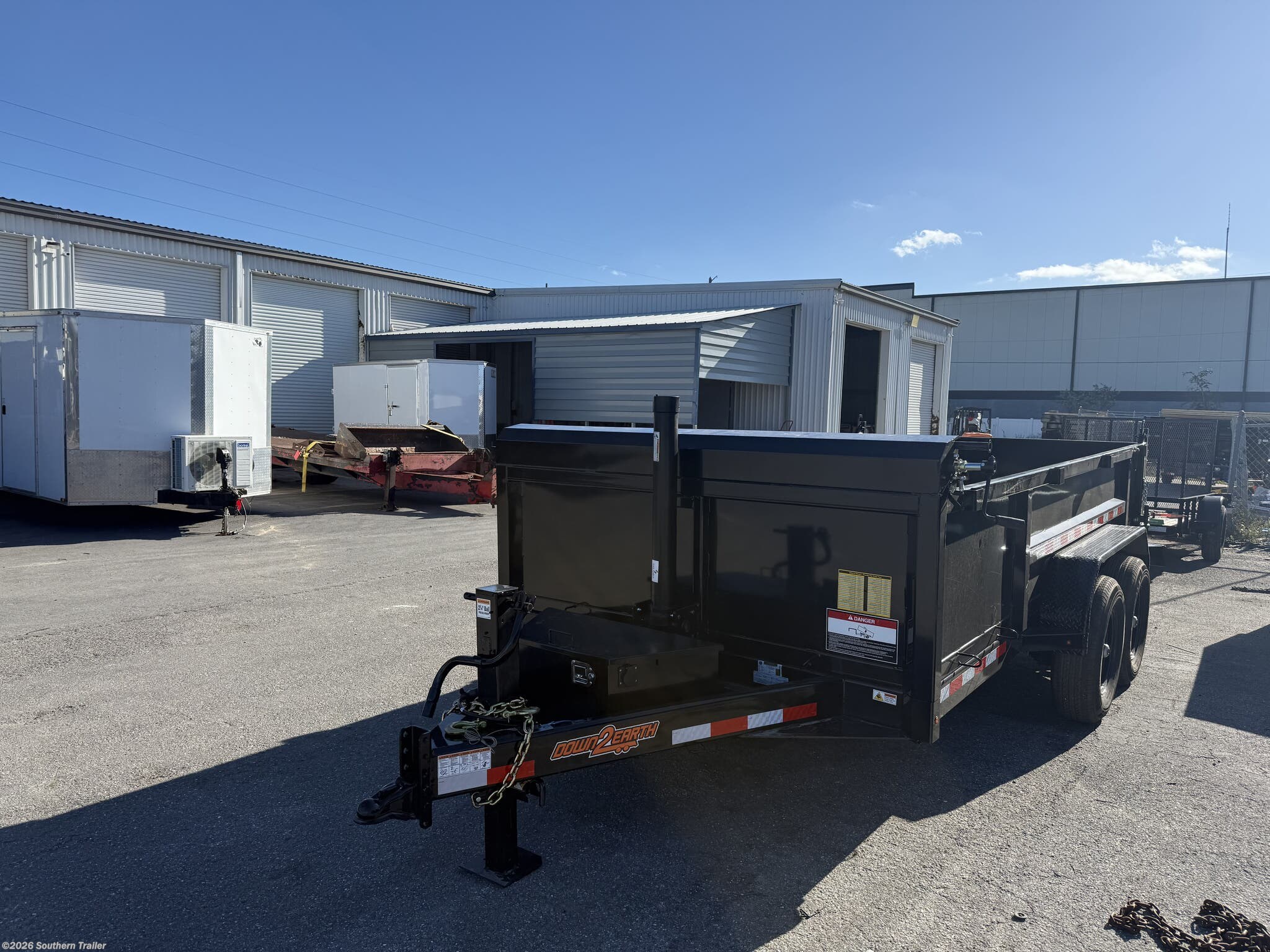 2026 Down 2 Earth 82X14 Telescopic Dump Trailer 7GA Floor 14K GVWR