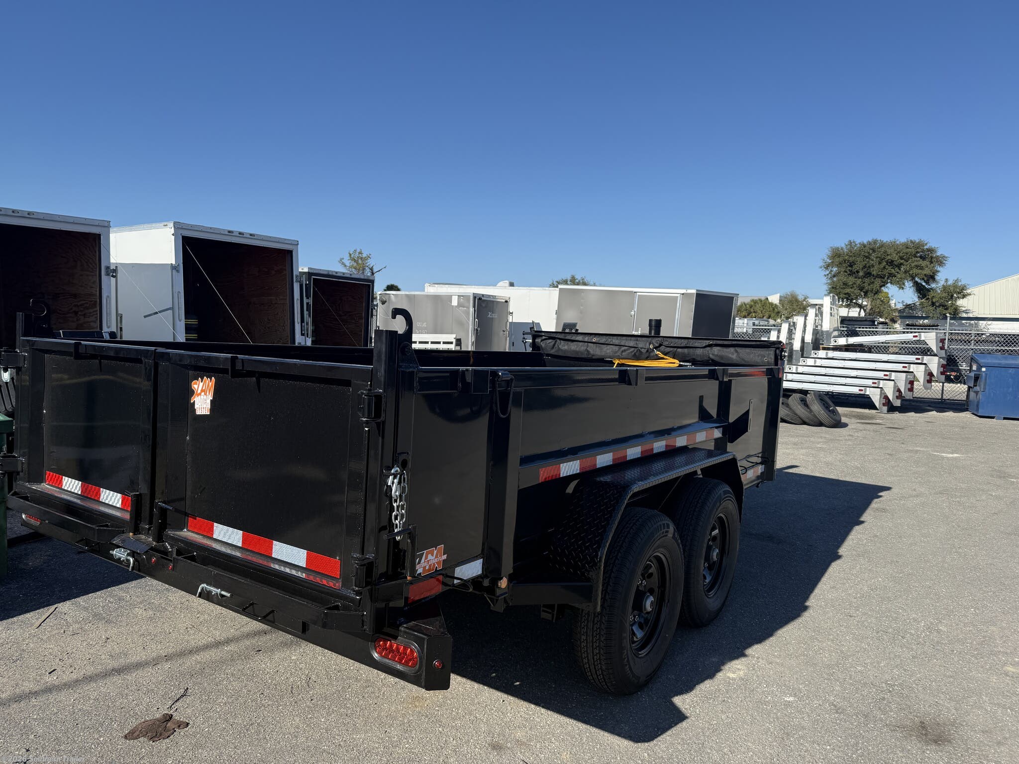 New 2026 Down 2 Earth 82X14 Telescopic Dump Trailer 7GA Floor 14K GVWR available in Englewood, Florida