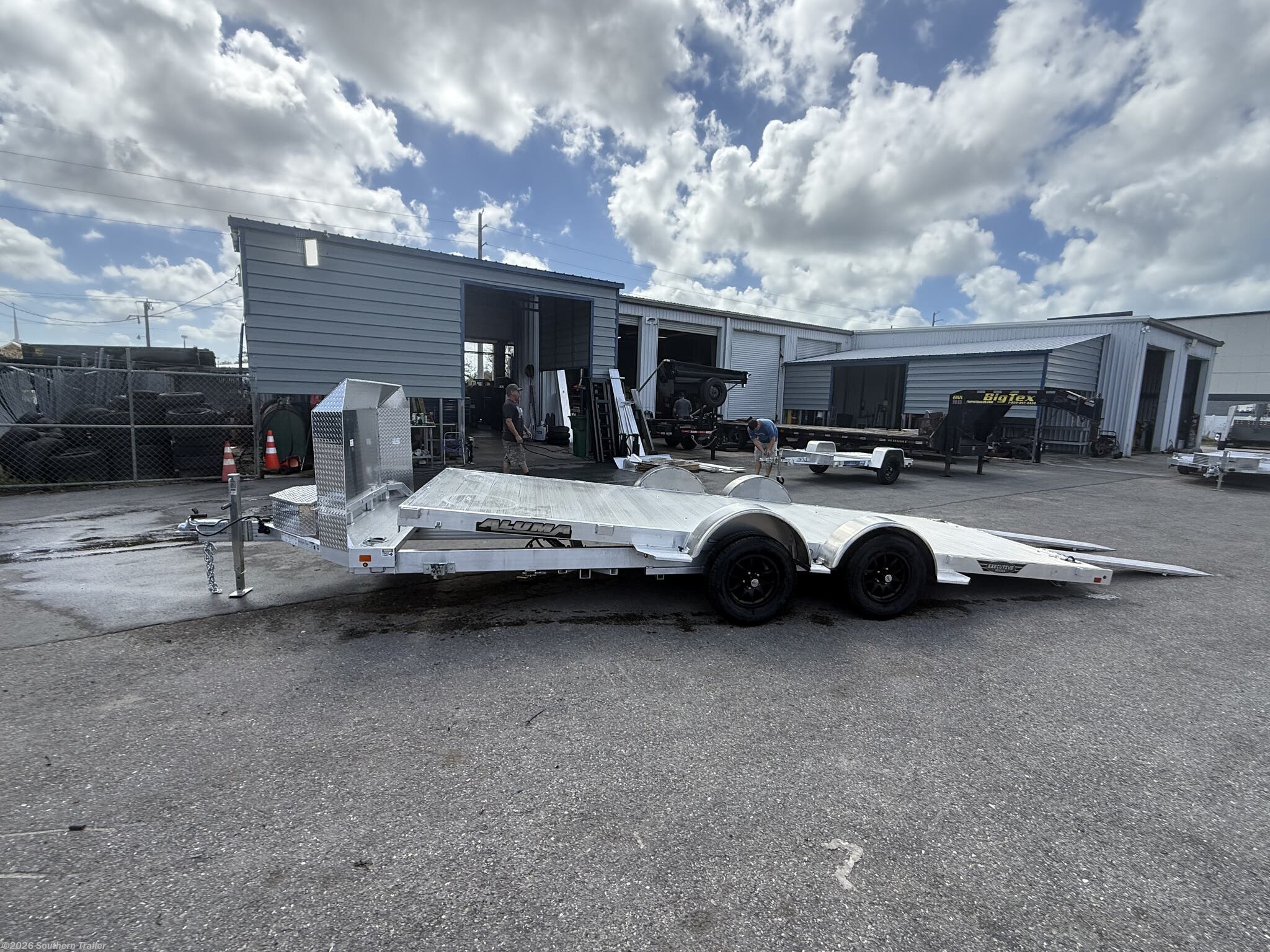 2027 Aluma 8218LP-Tilt 18' Aluminum Tiltbed Car Trailer