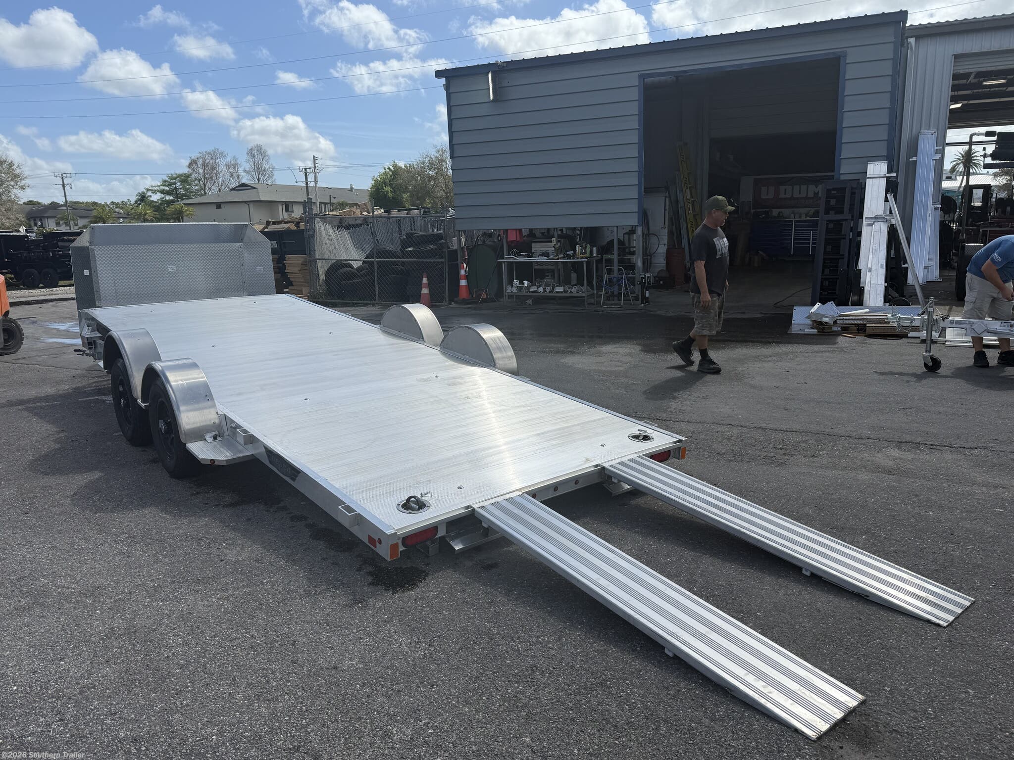 2027 Aluma 8218LP-Tilt 18' Aluminum Tiltbed Car Trailer - New Car Hauler Trailer for sale by Southern Trailer in Englewood, Florida