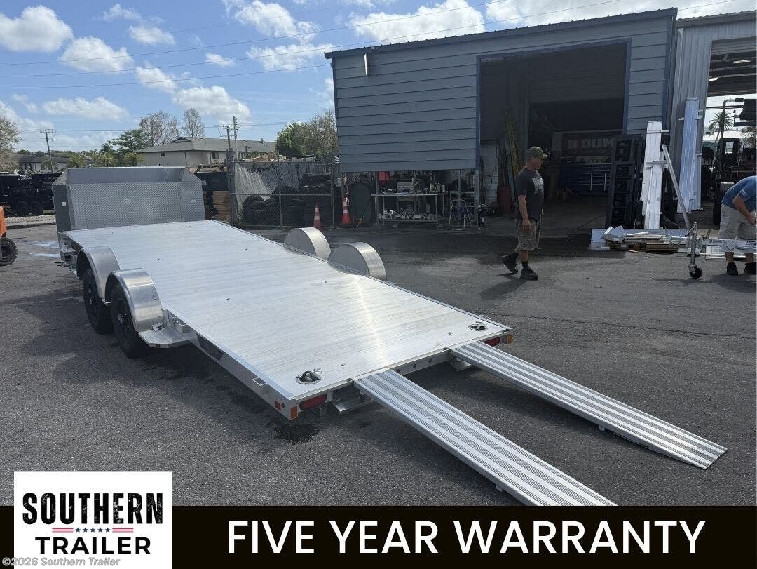 2027 Aluma 8218LP-Tilt 18' Aluminum Tiltbed Car Trailer