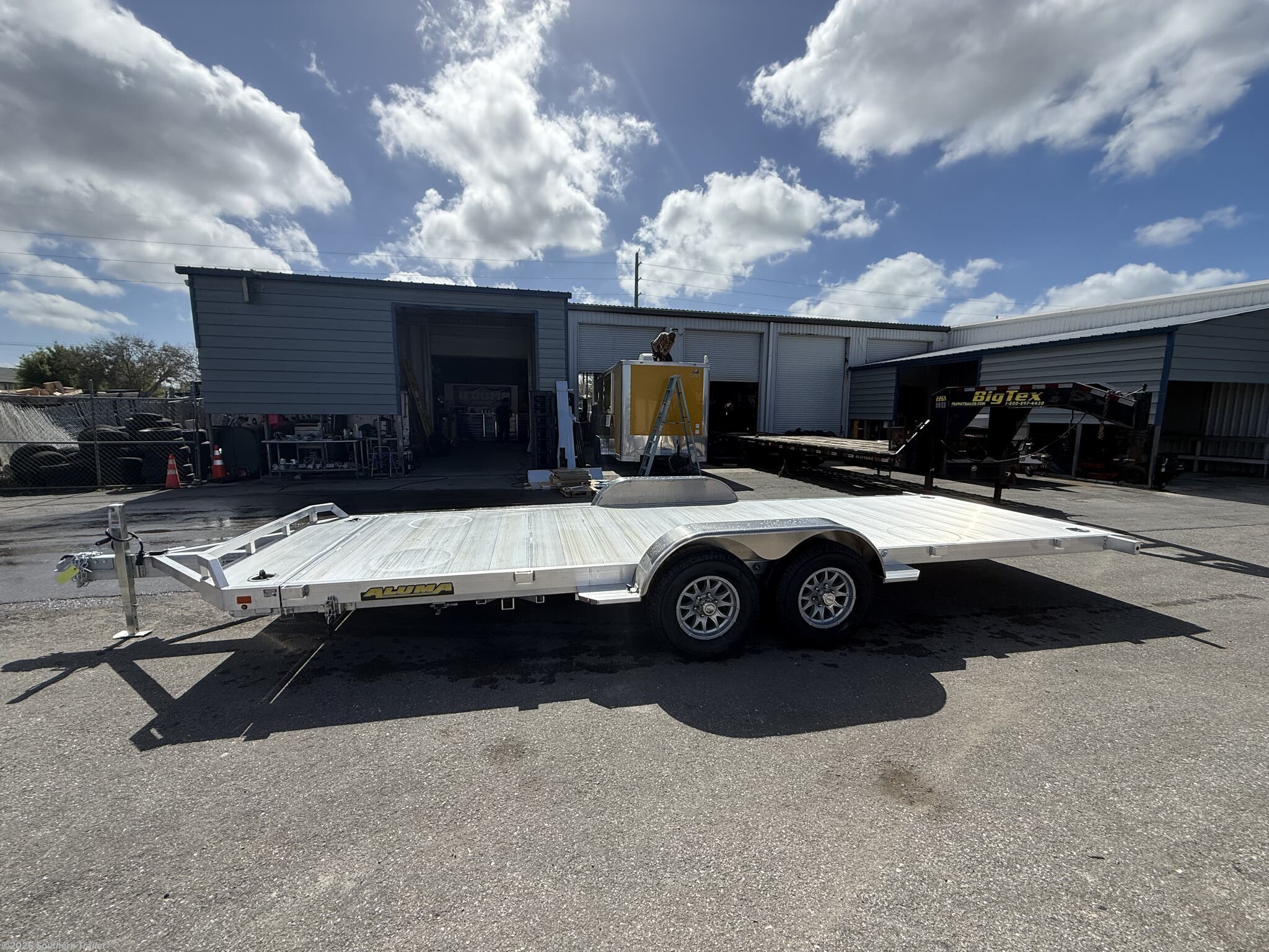 New 2027 Aluma 8220H Tilt Aluminum Tilt Car Trailer 9990 LB GVWR available in Englewood, Florida