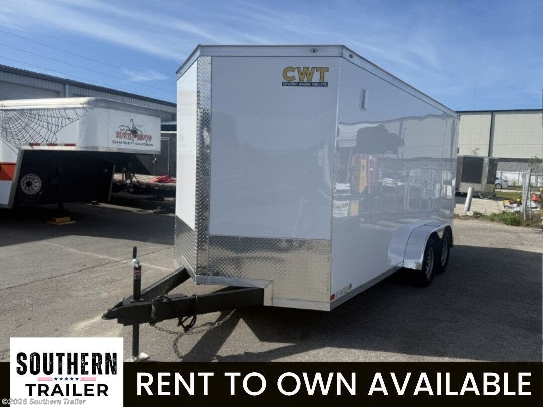 2026 Covered Wagon 7X16 Extra Tall Enclosed Cargo Trailer 7K GVWR