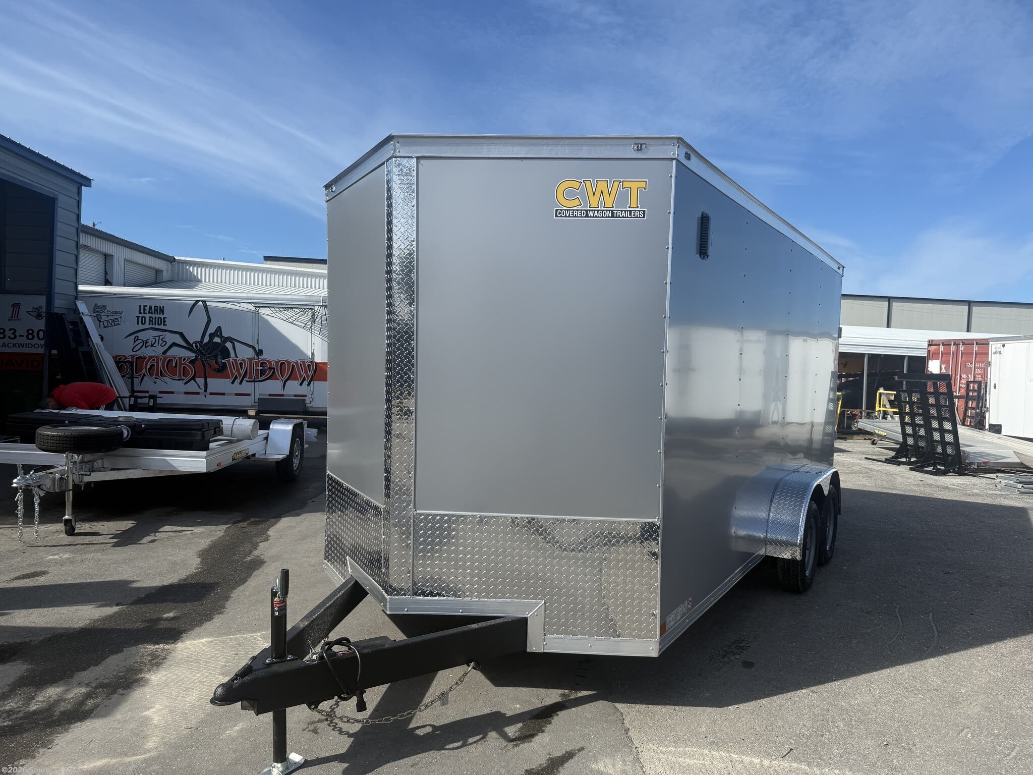 2026 Covered Wagon 7X16 Extra Tall Enclosed Cargo Trailer 7K GVWR - New Cargo Trailer for sale by Southern Trailer in Englewood, Florida