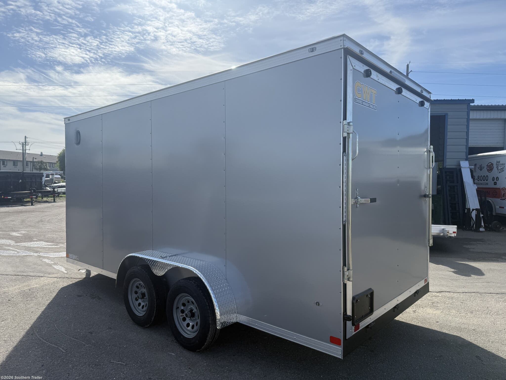 New 2026 Covered Wagon 7X16 Extra Tall Enclosed Cargo Trailer 7K GVWR available in Englewood, Florida