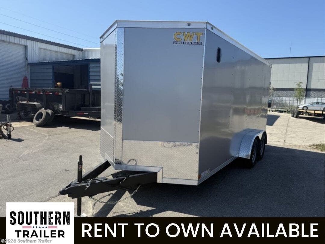 2026 Covered Wagon 7X16 Extra Tall Enclosed Cargo Trailer 7K GVWR
