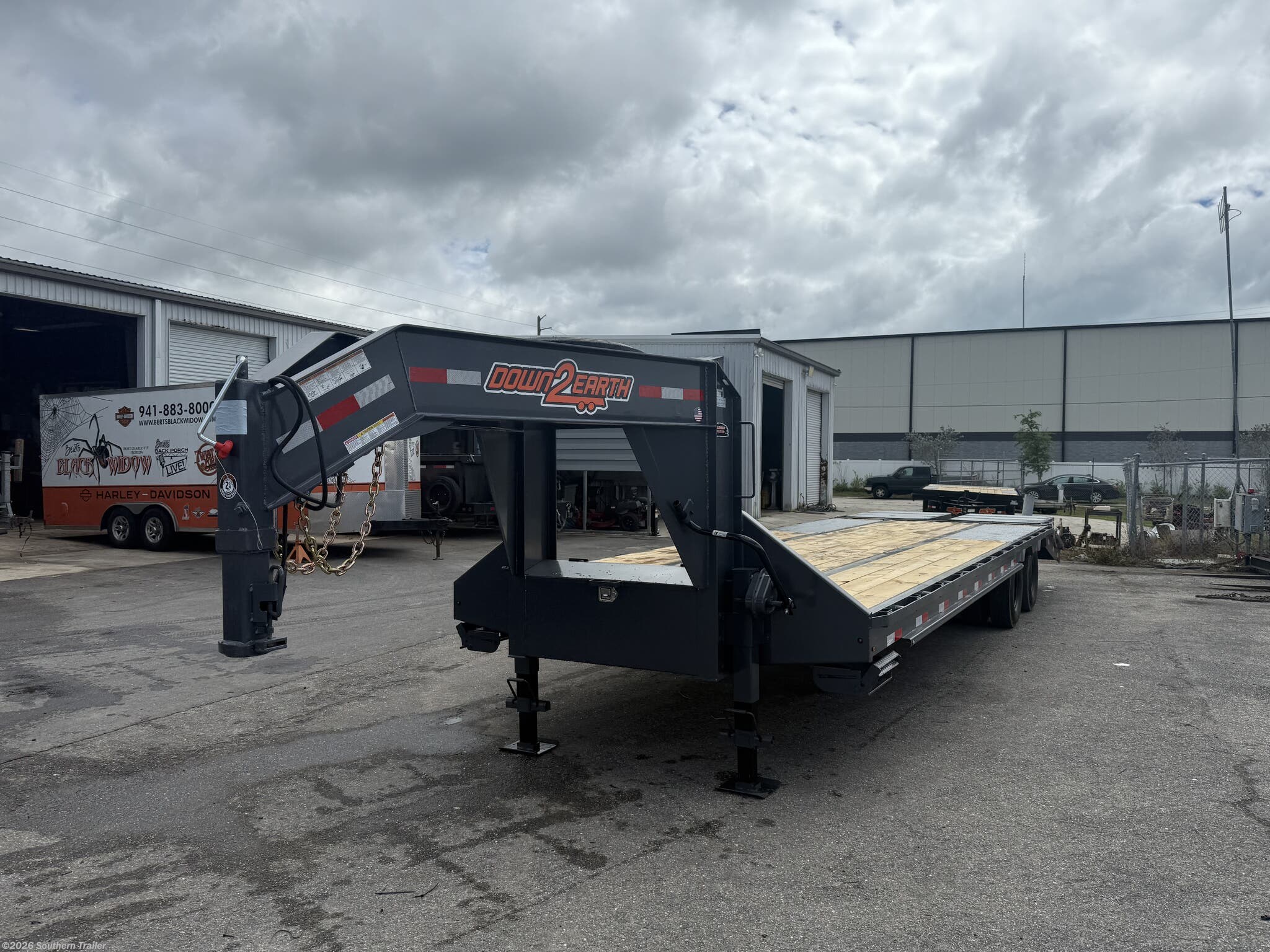 2026 Down 2 Earth 102X30 Gooseneck Flatbed Trailer 25.9K GVWR - New Deckover/Flat Deck Trailer for sale by Southern Trailer in Englewood, Florida