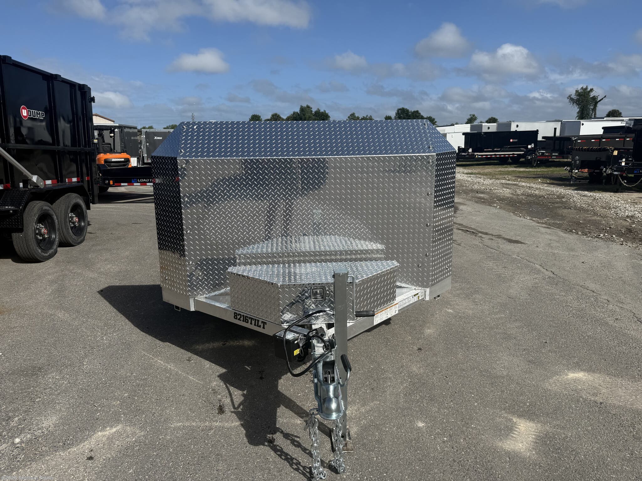New 2027 Aluma 8216ANV-TILT-TA 16' Anniversary Edition Tilt Trailer 7K GVWR available in Englewood, Florida