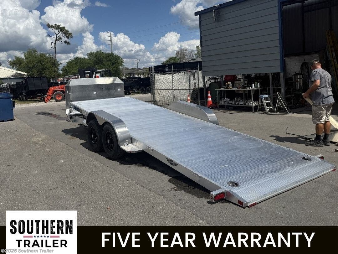 2027 Aluma 8220H Tilt Anniversary 20' Aluminum Tiltbed Car Hauler Trailer 9.9K GVWR