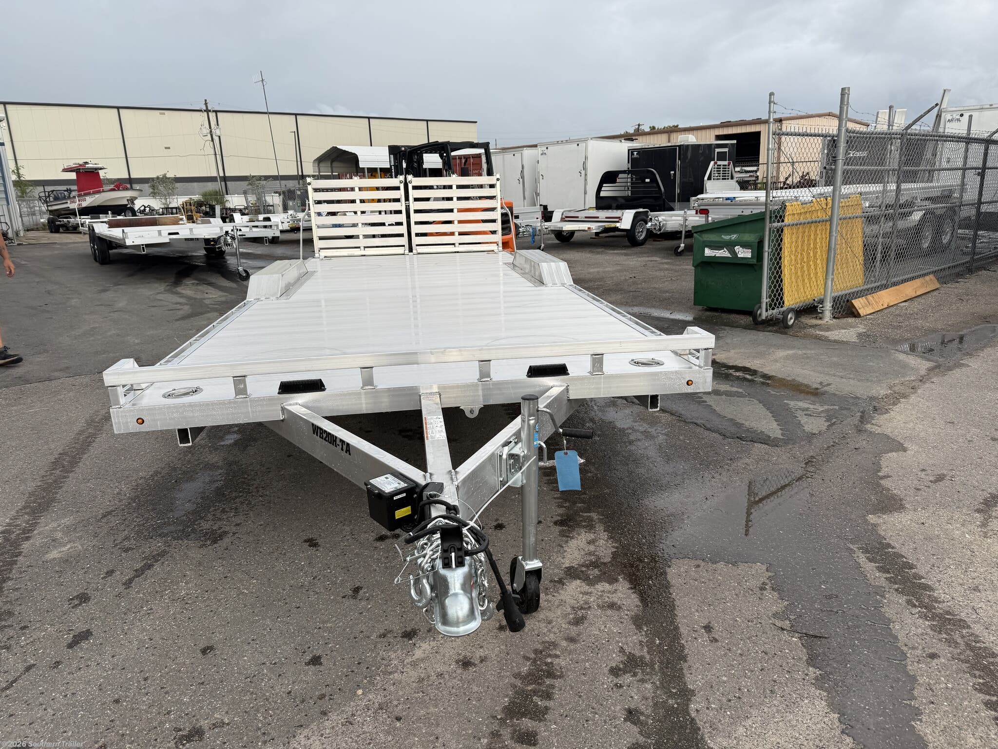 New 2026 Aluma WB20H-TA-EL 20' Drive Over Fender Trailer w/Split Gate 9.9K available in Englewood, Florida