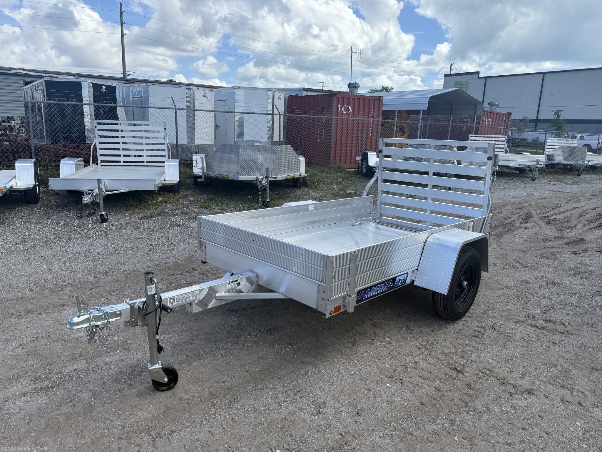 2027 Aluma 548ESA-S-TG 54x8 Aluminum Utility Trailer 2000lb GVWR