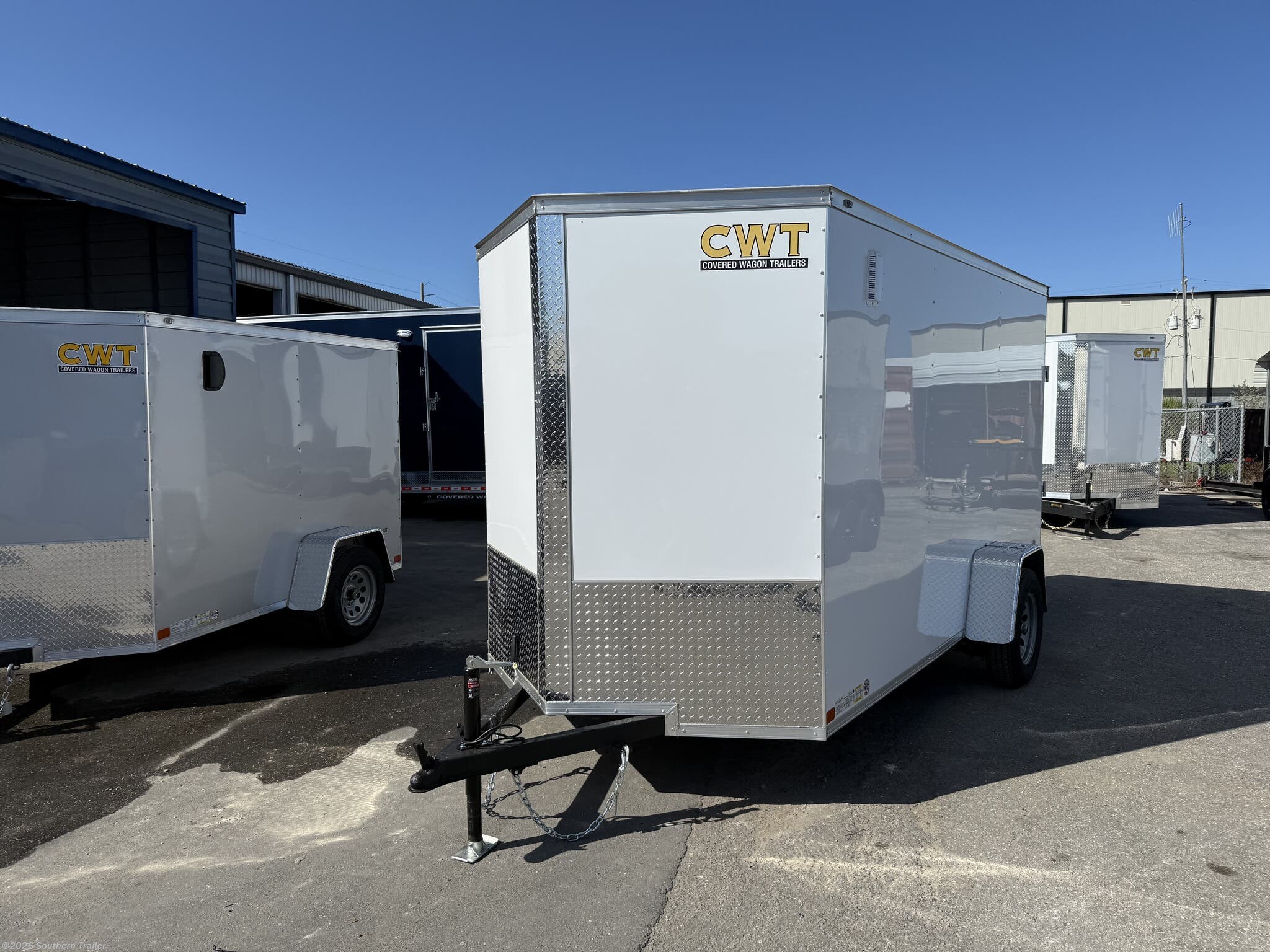 2026 Covered Wagon 6X12 Single Axle Enclosed Cargo Trailer 2990 GVWR