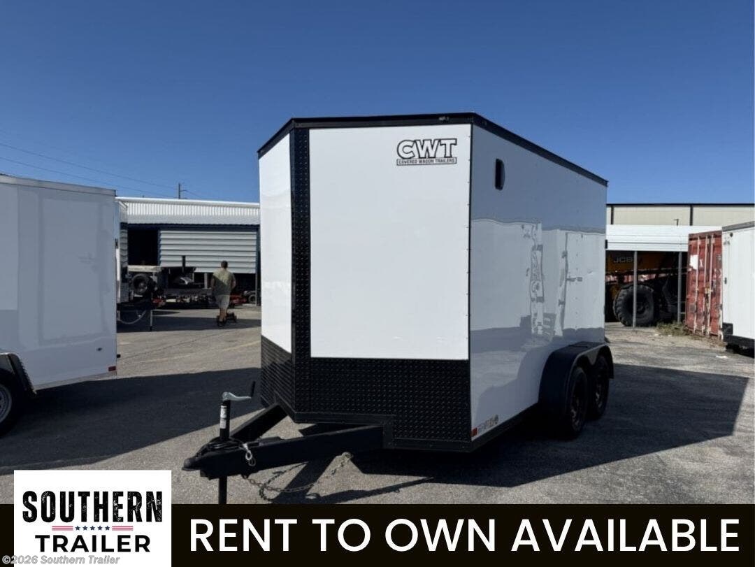 2026 Covered Wagon 7X12 Tandem Axle Enclosed Cargo 7K GVWR