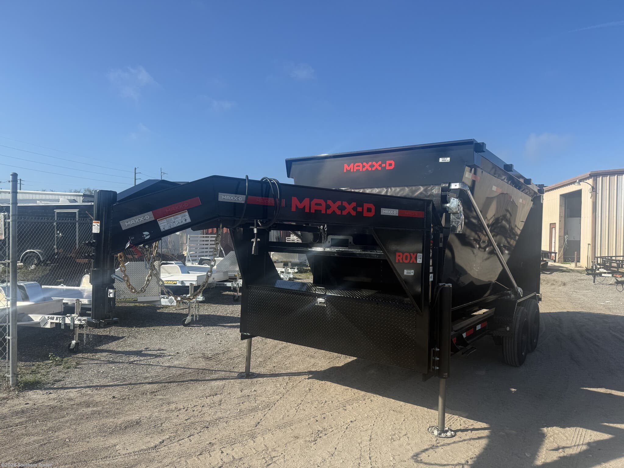 2027 MAXX-D 83X14 Gooseneck Roll Off Dump Trailer 18K GVWR - New Dump Trailer for sale by Southern Trailer in Englewood, Florida