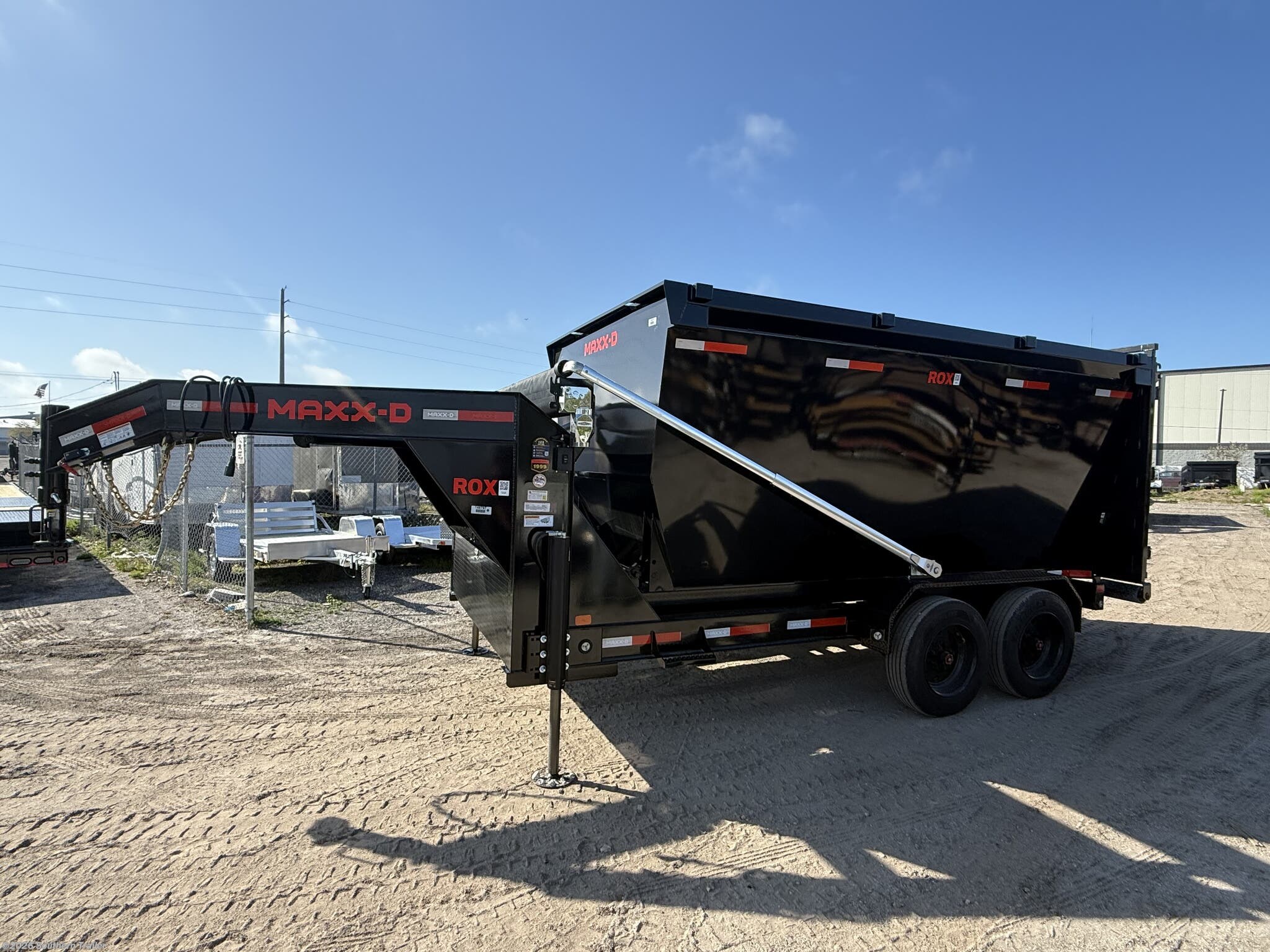 New 2027 MAXX-D 83X14 Gooseneck Roll Off Dump Trailer 18K GVWR available in Englewood, Florida